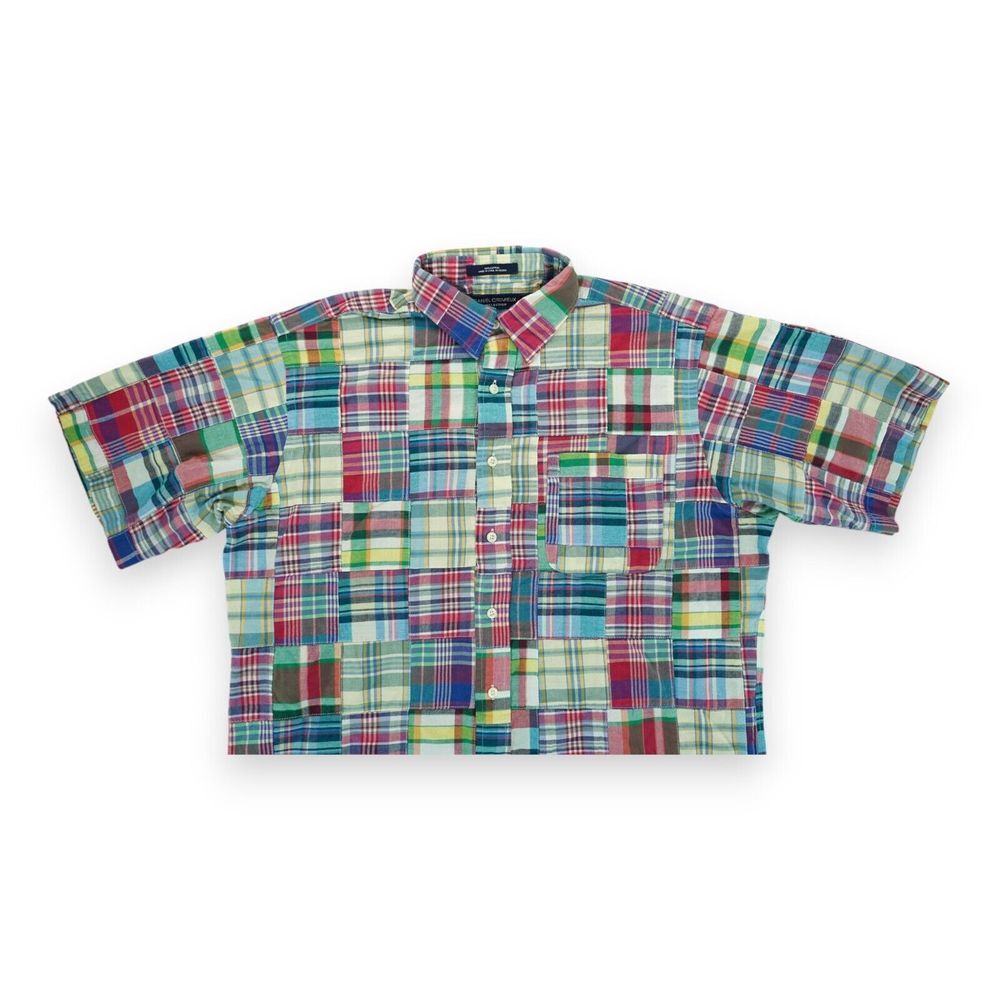 Daniel Cremieux Collection Patchwork Check Shirt … - image 3